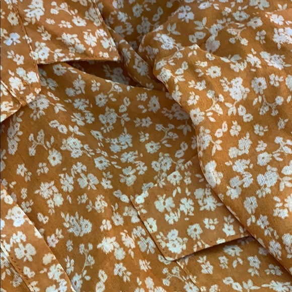 Floral Long Sleeve Cropped Shirt –79-104 - Picture 4 of 4